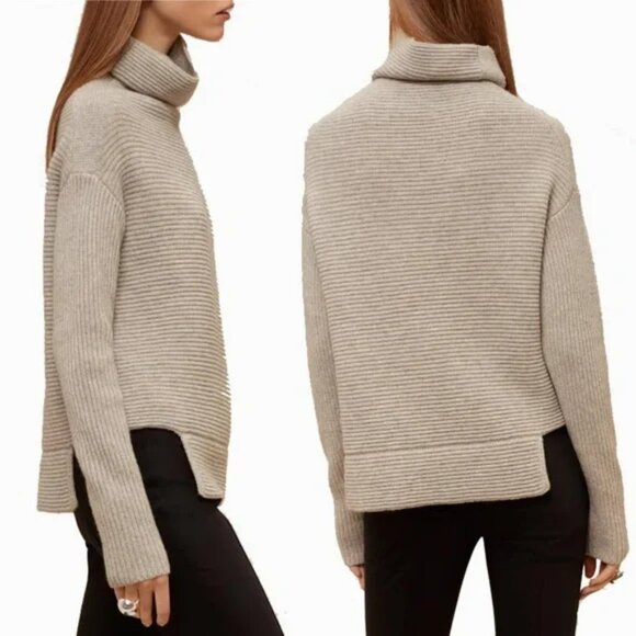 Babaton Wool and Cashmere Funnel Neck Sweater Size XS - Picture 1 of 10